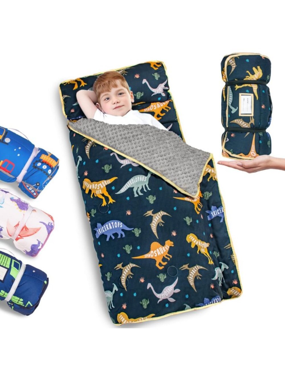 Cozy Extra Large Toddler Nap Mat with Pillow | Thickened Sleeping Bag for Kids